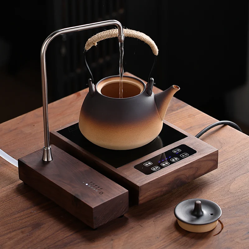 

Walnut Desktop Water Pump Premium Rechargeable Electric Bottle Dispenser Smart Auto Pour System for Home or Work Desk