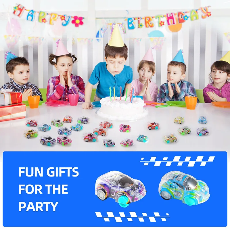 Mini-Rückziehautos-Set für Kinder - Rennfahrzeuge als Partygeschenke, Schatzkiste, Klassenzimmerpreise, Piñata-Füller, Geschenktüten-Bescherung – Detail 1