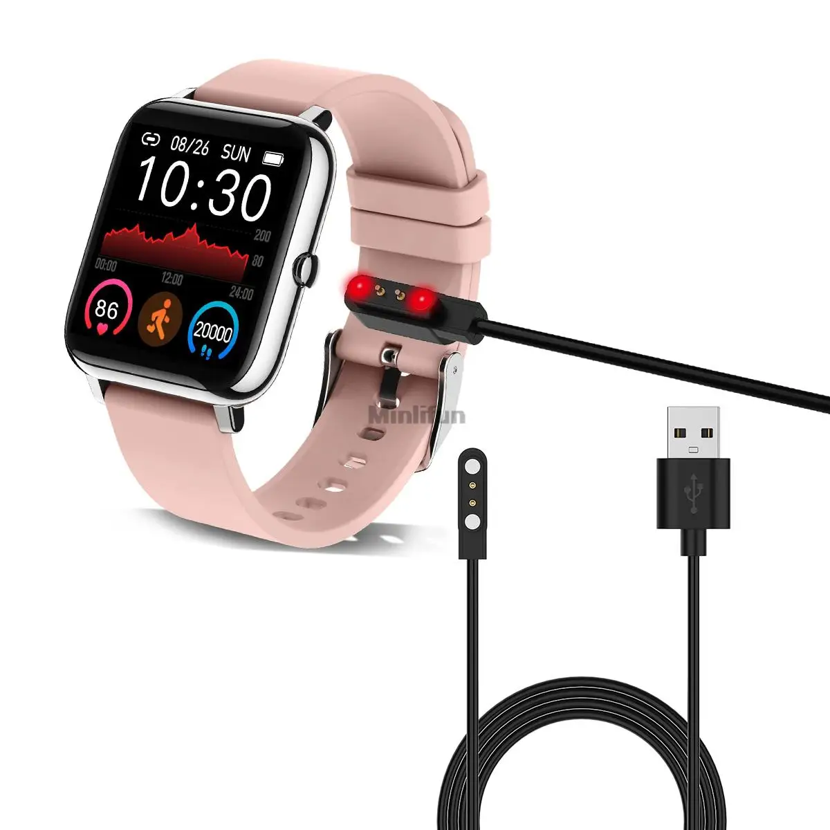 Yiqungo Cable de carga USB para reloj inteligente KALINCO P22, cargador magnético para reloj inteligente de 3,3 pies