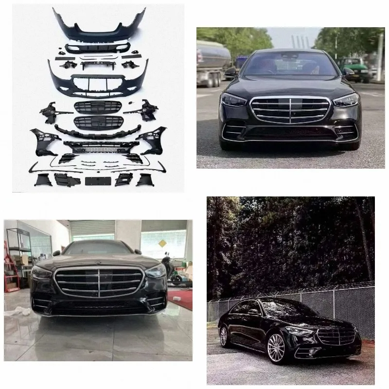 STLF New Wholesale Auto Bumper S Class W223 S450 Sport Upgrade Kit 2021 Front/Middle/Rear Bumpers Screw-On 1 Year Warranty