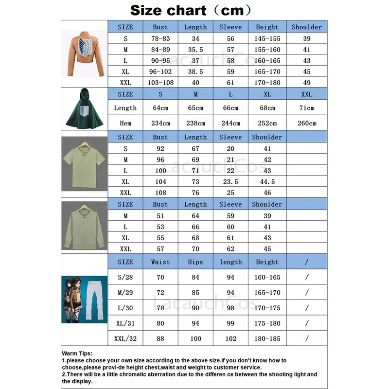 اليابانية هوديي هجوم على تيتان عباءة Shingeki no Kyojin سترة الكشافة الفيلق تأثيري حلي معطف الأخضر كيب إرين ليفيا ؛ 2 ، c'4