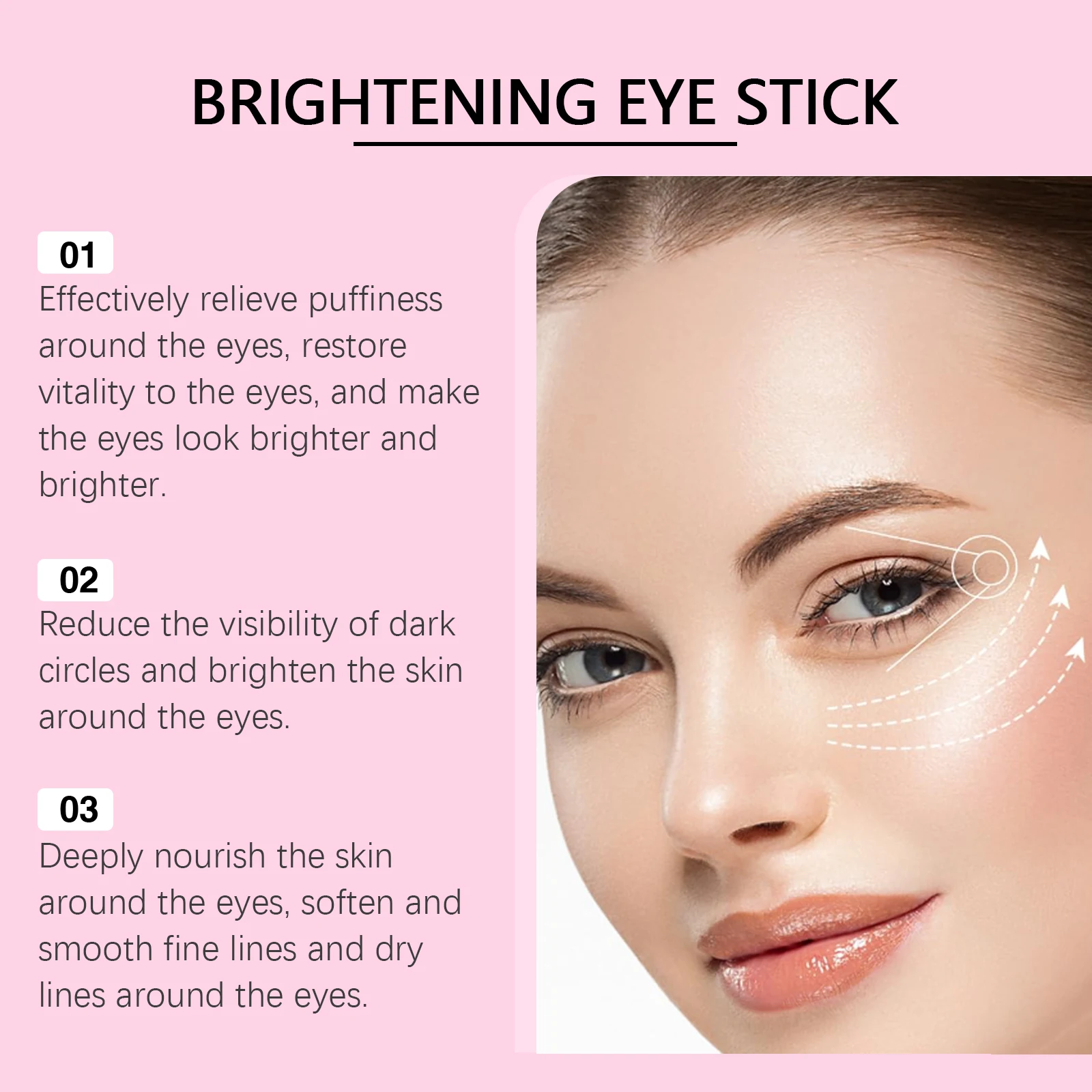 Crème éclaircissante pour les yeux bâton éclaircissant les ridules estompe les cernes sacs raffermissant hydratant crème hydratante pour les yeux