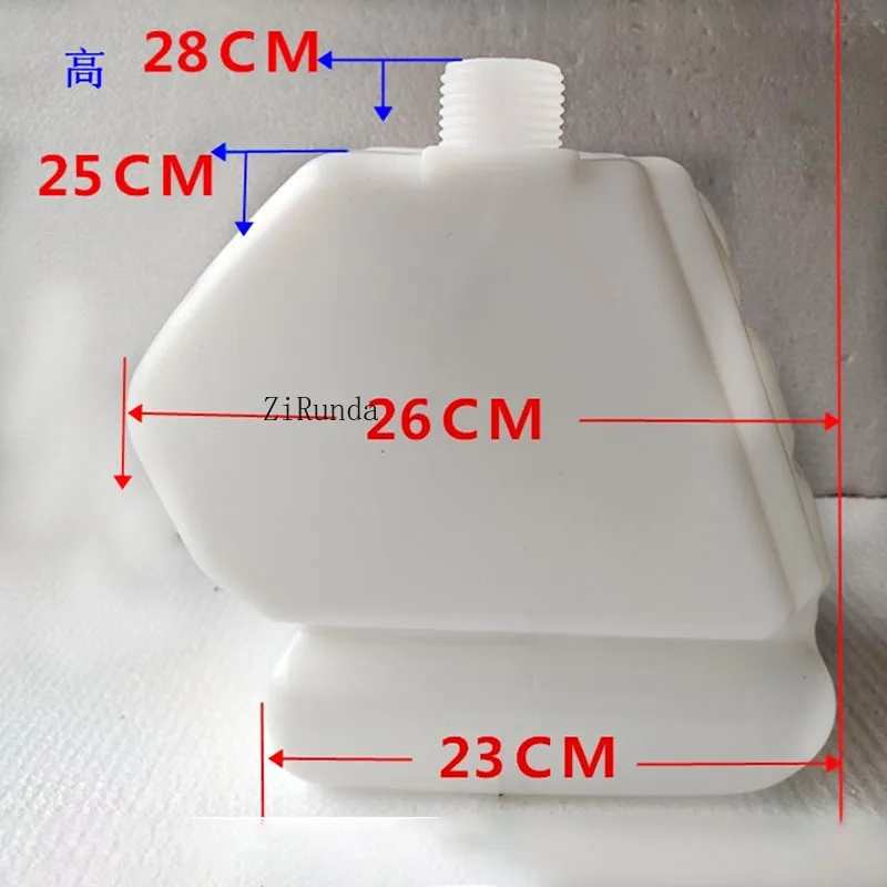 Go-Kart-Zubehör, Wettbewerbsbereich, Go-Kart, spezieller 8-Liter-Kraftstofftank aus Kunststoff, modifizierter Gleitschirm-Fallschirm-Kraftstofftank