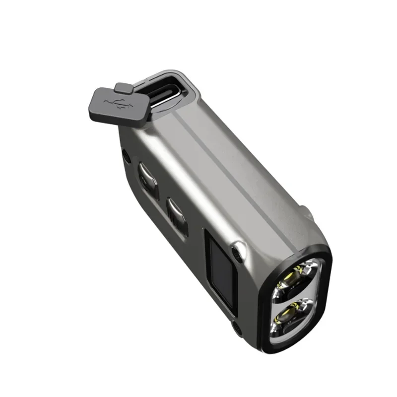 NITECORE Tini2 Ti brelok lekki 500 lumenów typu C akumulator EDC kompaktowy stop tytanu LED