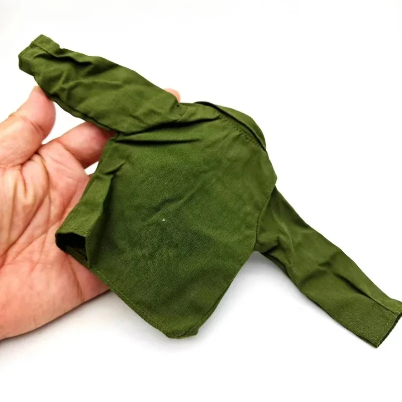 1/6 Scale Army Green Long Sleeves Shirt Casual Shirt Clothes Model for 12\'\' Male Solider Action Figure Body Display Toys