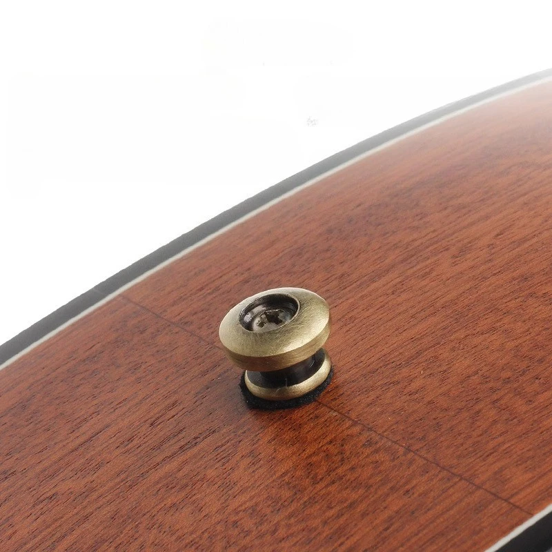 2pcs Bronze Guitar Tail Studs Ukulele Strap Buckle Anti-Slip Neck Studs Strap Retaining Buckle Guitar Accessories
