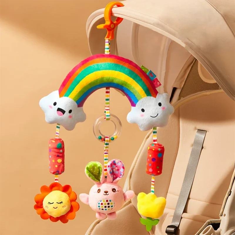 아기 풍경종 트롤리 펜던트 흔들리는 종소리 진정 장난감 침대 옆 펜던트 조기 교육 퍼즐 장난감