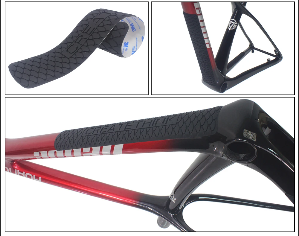 HEPPE Fahrradrahmen Kratzfester Schutzaufkleber MTB Rennrad Anti-Kratz-Aufkleber Fahrrad Silikon Schutz Kettenschutz – Detail 17