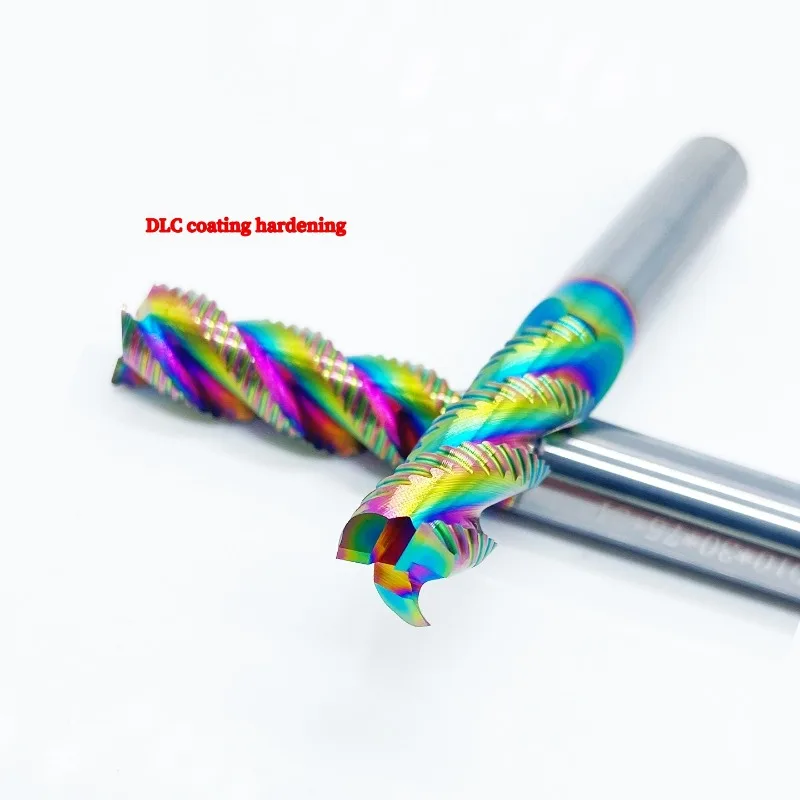 

3 Flutes Roughing End Mill HRC60 Solid Carbide For Aluminum Wood Plastic CNC