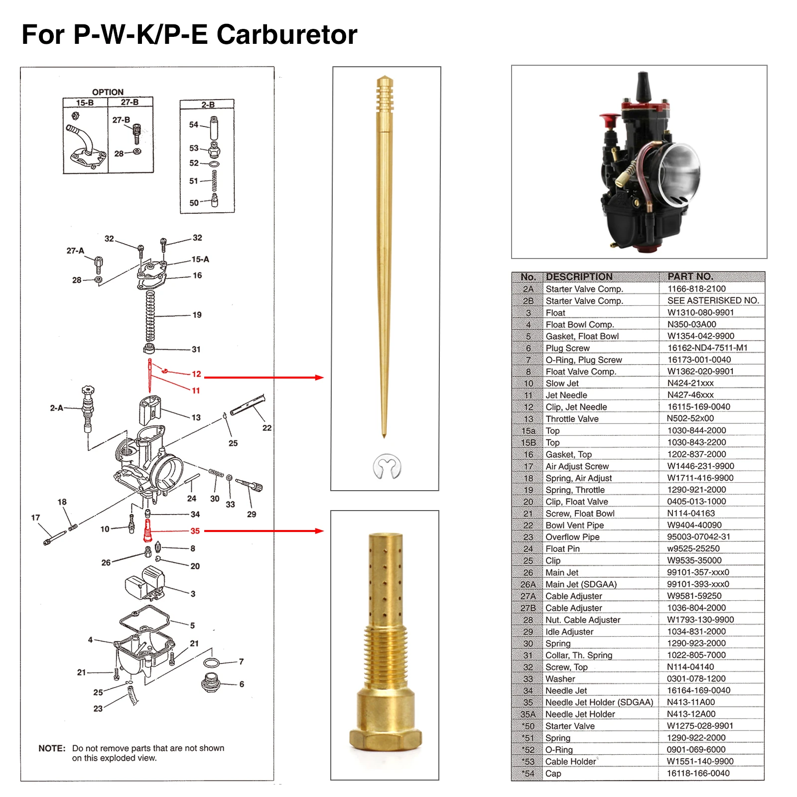 Alconstar-Motocicleta Carburador Bico Atomizador Jet Jatos Principais, Jatos Piloto Lento, PWK, PWM, PE, PD, PJ, FCR-MX, 8, 16, 20, 30 Buracos