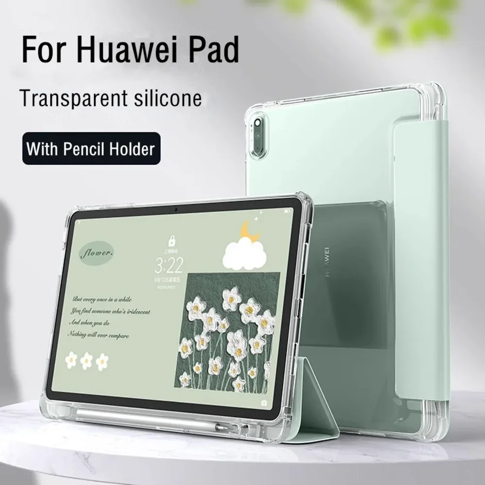 For Tablet Huawei Honor Pad 8 12inch X9 X8 Pro 7 V6 Case with Pencil Holder for Matepad Air 11.5 Pro 11 10.8 SE 10.4  T10S Cover