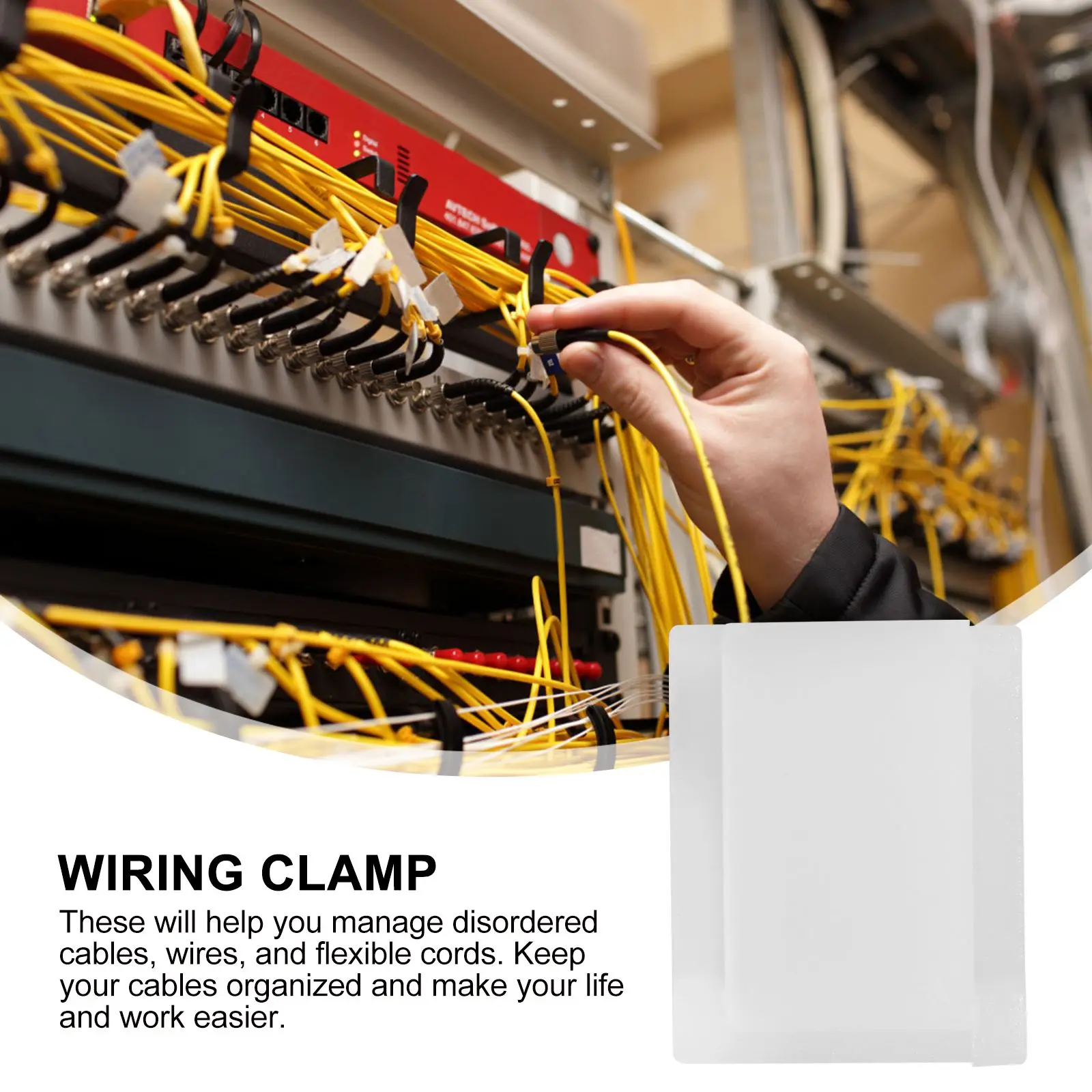 

100pcs Led Strip Light Self-Adhesive Cable Wire Organizer Holders For Home Office Garage Workshop Network Cords