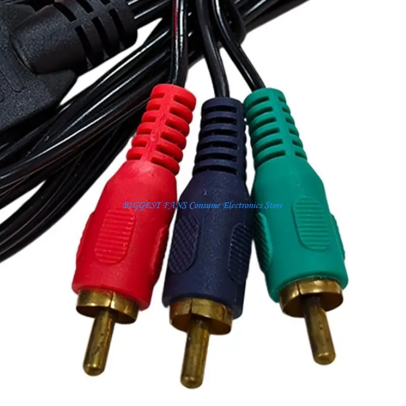 

Male to 3RCA Video Cable Adapter for 1080P HDTV Easy Use
