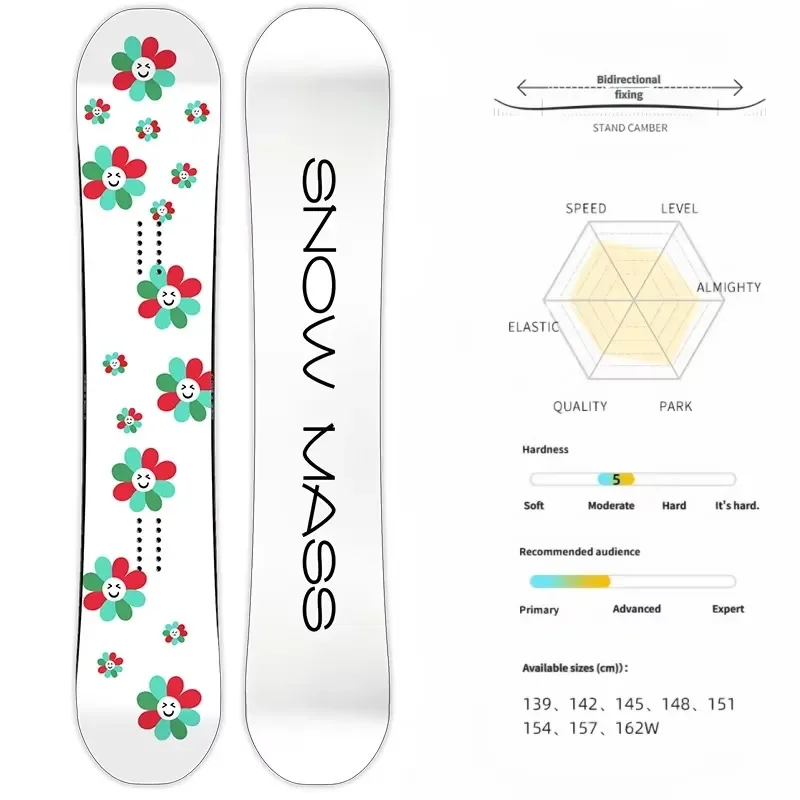 Snowboard Custom Design Fiberglass ABS Sandwich Poplar Women Man Skiing Factory Sale Skis Professional