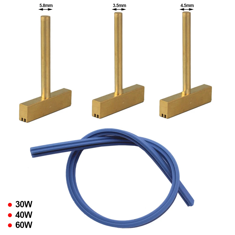 30W 40W 60W LCD Flat Wire Welding Tool LCD Screen Wire Hot Pressing Head T-shaped All Copper Electric Soldering Iron Head