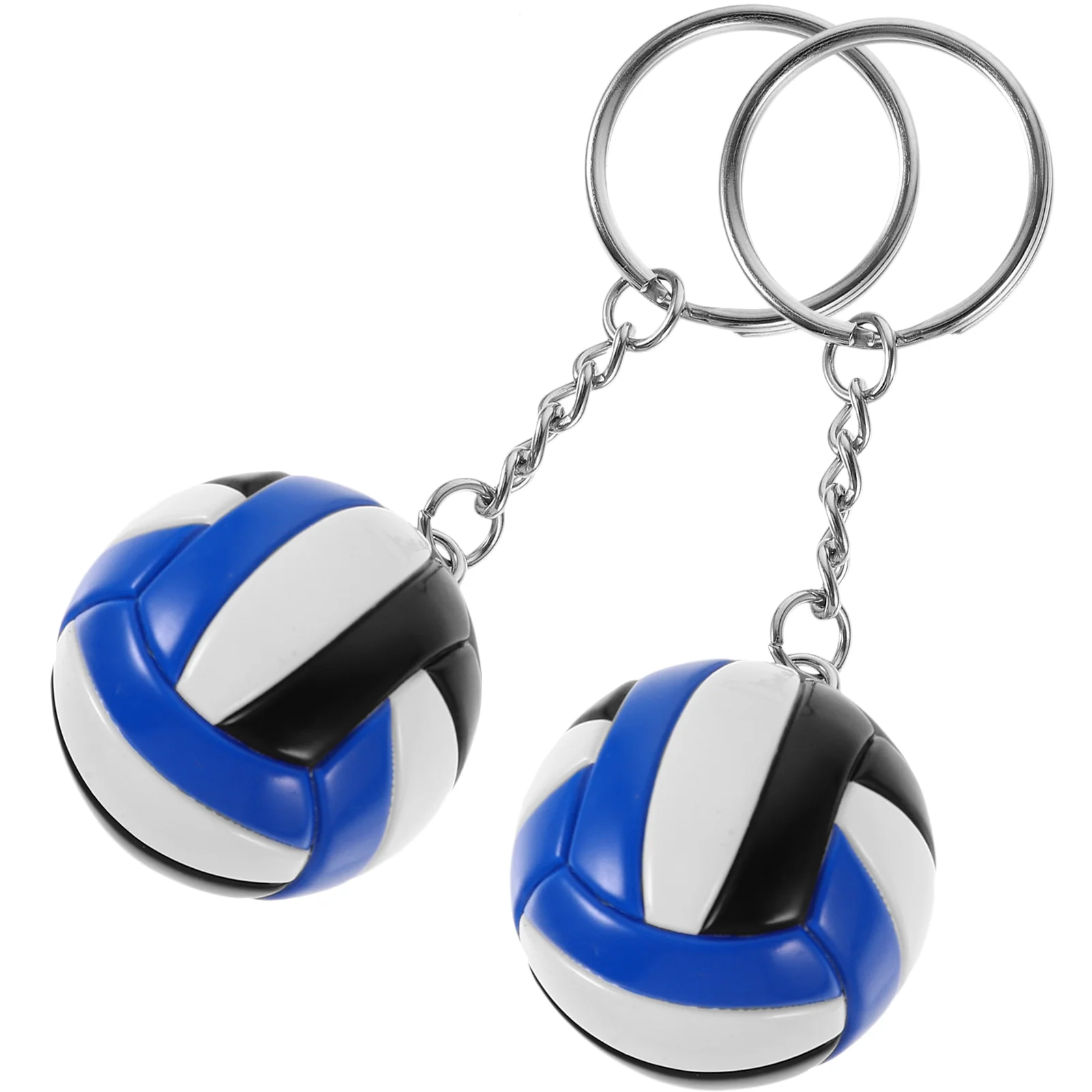 

2 Pcs Volleyball Party Favors Keychain Sports Keyring Spherical Adorable Plastic Decoration