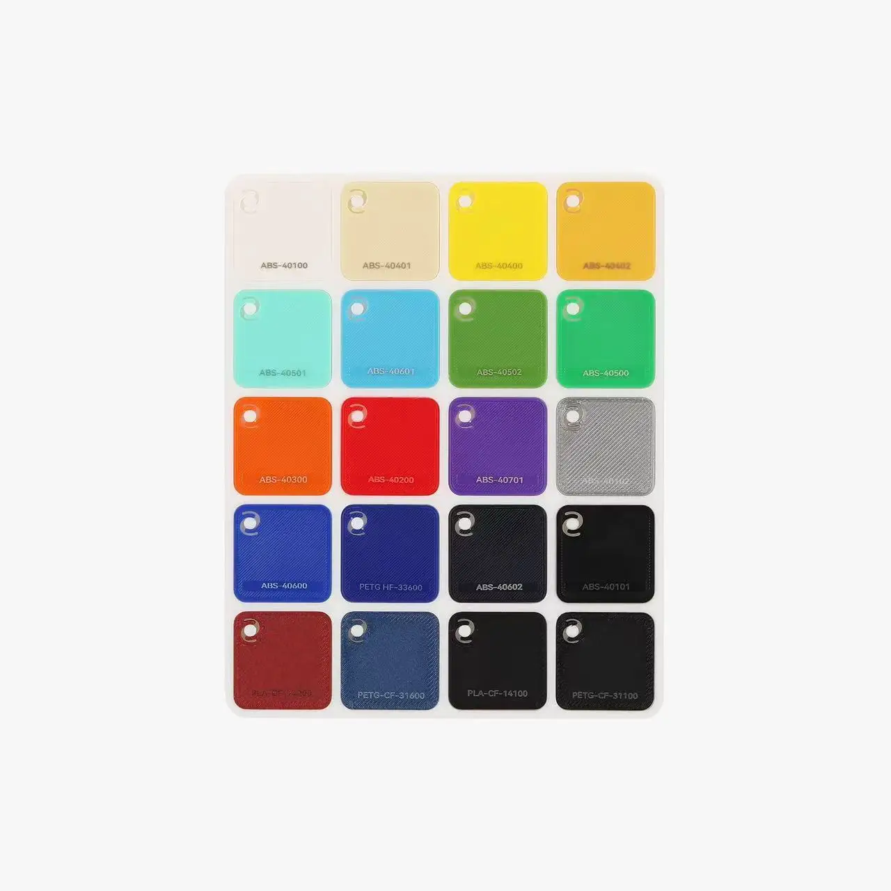 ل بامبو مختبر خيوط Swatche ثلاثية الأبعاد الطباعة المواد الاستهلاكية بطاقة اللون 24*24 مللي متر 80 قطعة لاختيار النوع واللون المرغوب فيه #4