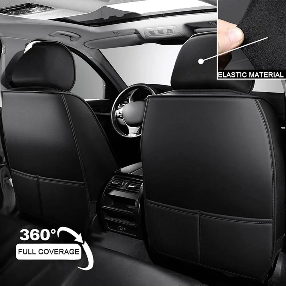 أغطية مقاعد جلدية مقاومة للماء لجميع التضاريس من الفئة E من مرسيدس بنز، مجموعة حماية كريمية مكونة من 5 مقاعد