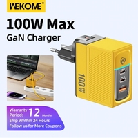 WEKOME GaN 100W Charger High Speed Fast Charging Type C Charger for Xiaomi 13 Samsung s23 ultra iPhone 15 pro max Macbook Pro