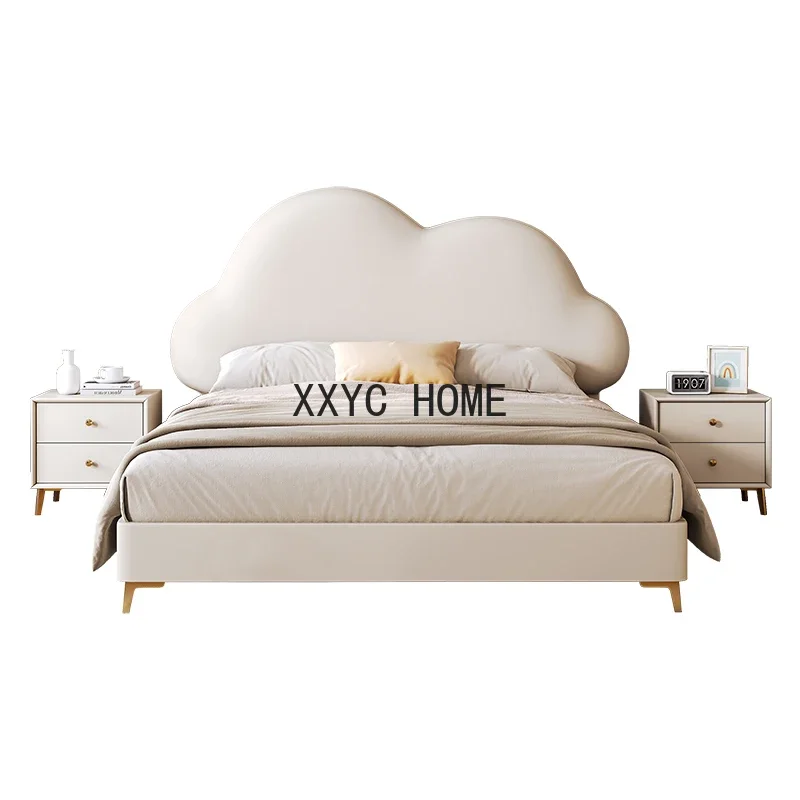 Lits de maison modernes pour enfants, mobilier de chambre à coucher de luxe, style princesse, king size, SR50CB