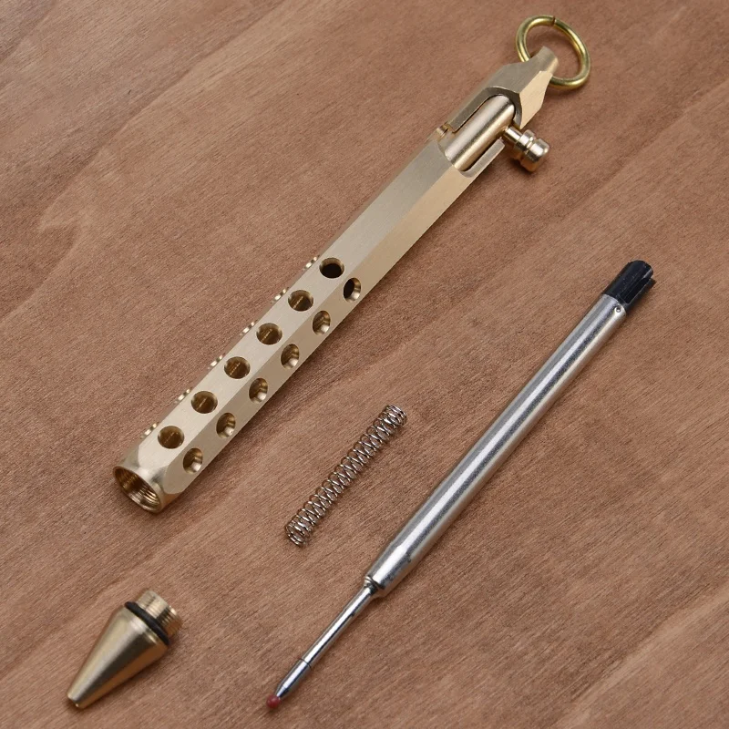 Wysokiej jakości męskie damskie taktyczne pióro samoobrona wielofunkcyjne mosiężne antypoślizgowe przenośne narzędzia kempingowe zewnętrzne