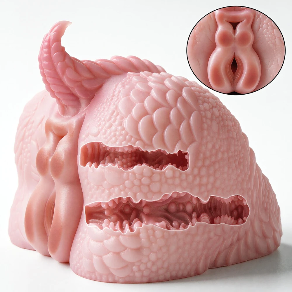Highly Textured Fantasy Dragon Male Masturbator Scaly Feel Monster Adult Onahole Realistic Creature Sensory Toy for Adult 18+Xxx
