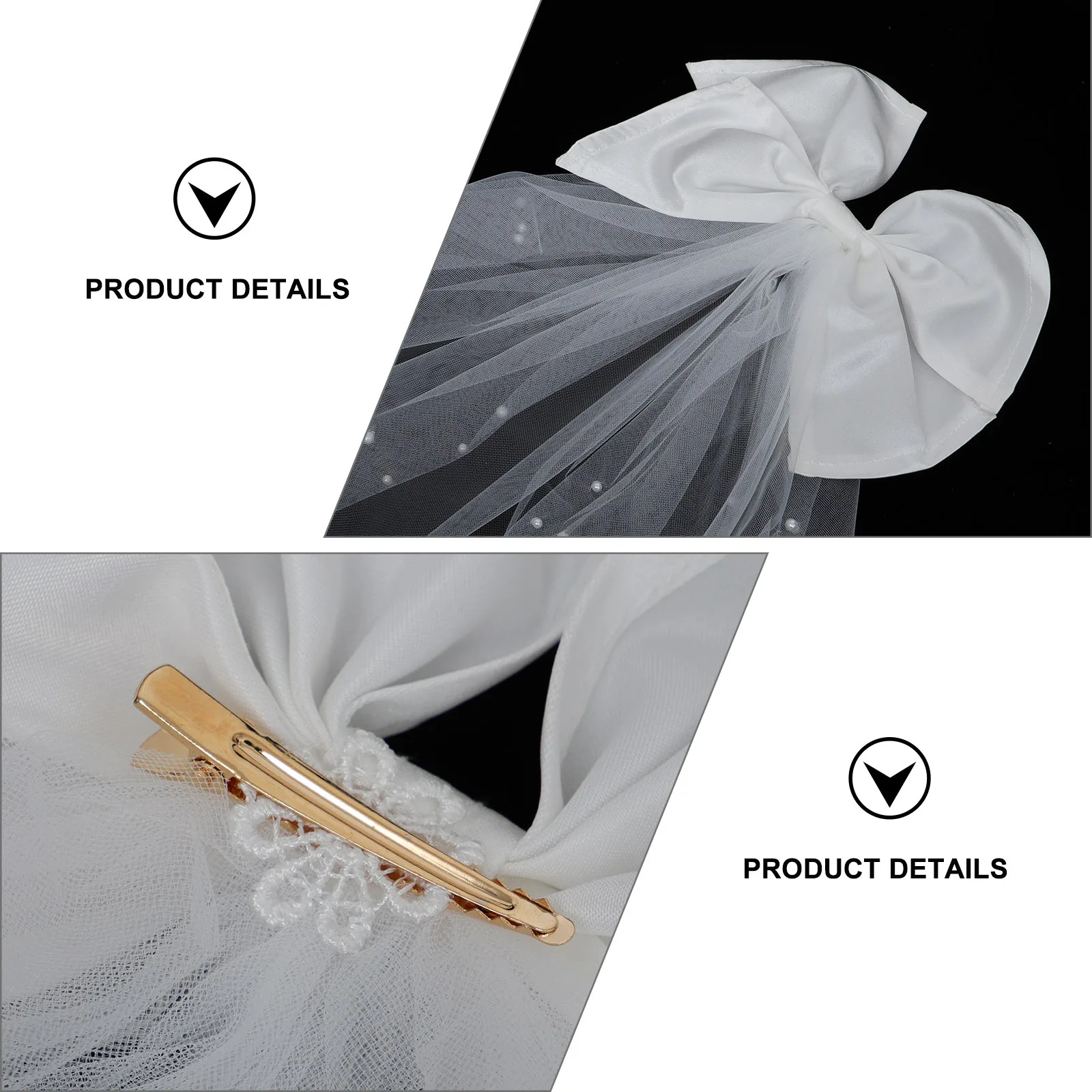 

Hair Bow Retro Style Wedding Veil Women Wear Decor Ribbons Headdress Creative Bowknot Headwear Romantic Bridal Headband