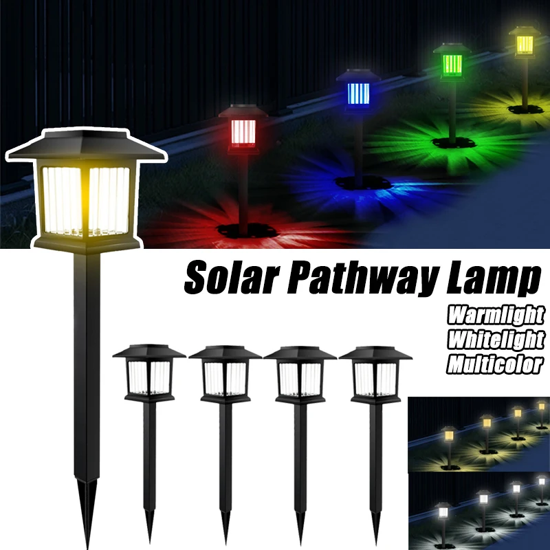 

Solar LED Lawn Lamp Outdoor Pathway Lights Solar Powered Lighting IP44 Waterproof for Courtyard Garden Pathway Lawn Decorations