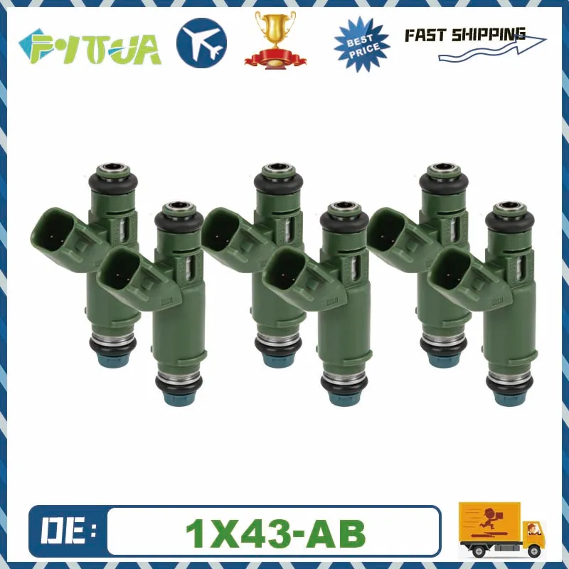 

6pcs Fuel injector 1X43-AB 1X43AB For Jaguar X-Type 2002 2003 2004 2005 2006 2007 2008