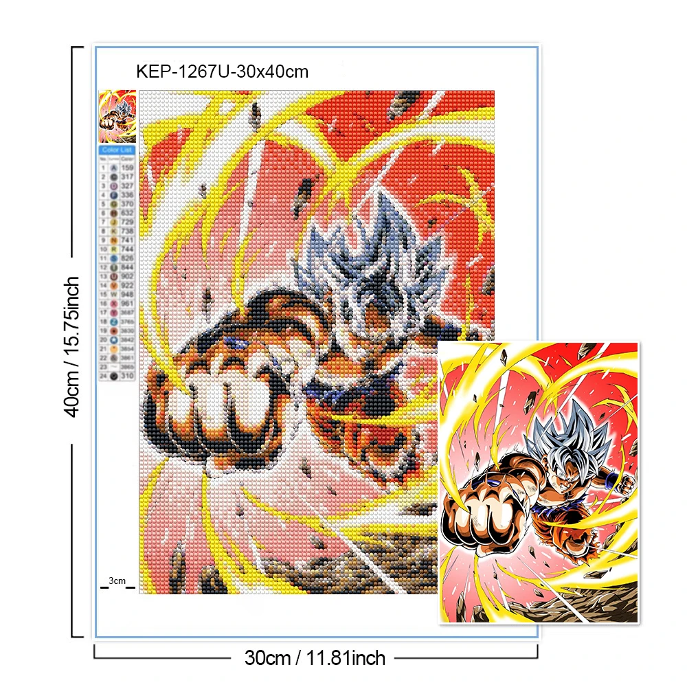 Super Saiyan Goku Vegeta Diamo - Resin Art Goku ulasan dan harga