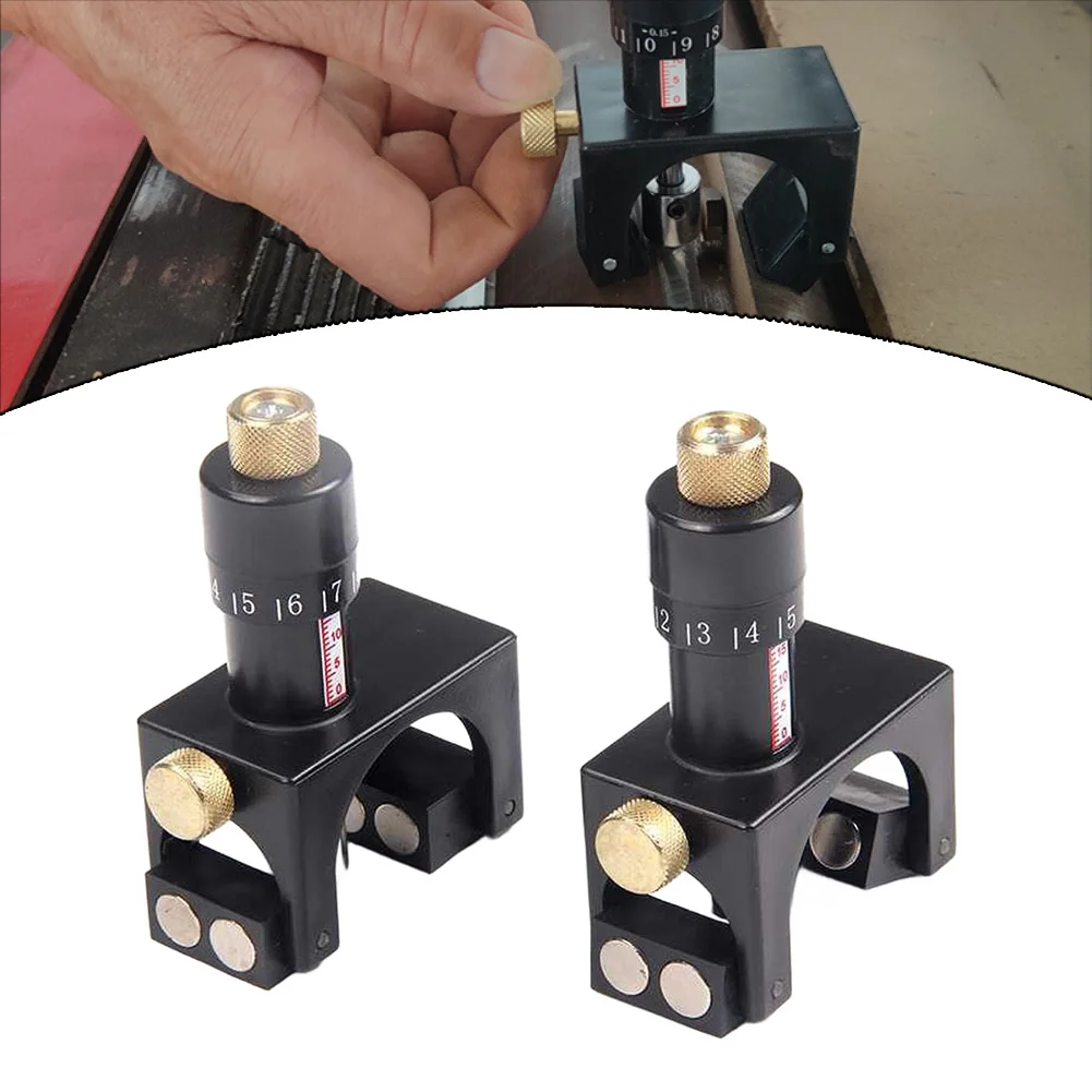 Adjustable Magnetic Planer Setter Jig 75-125mm For Woodworking Thickness Planer Height Alignment Tool With Storage Case