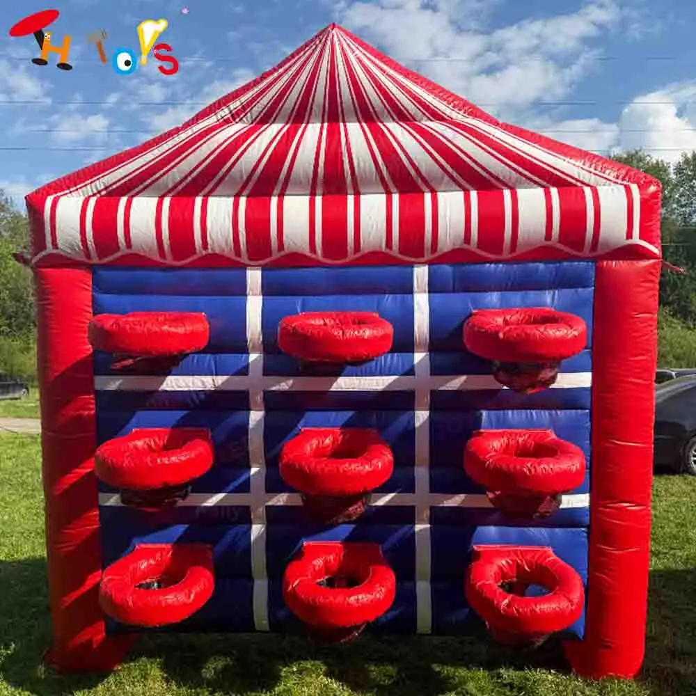 Snelle Verzending 3x1.5x3mH Opblaasbare Basketbal Toss Game Stand Outdoor Blow Up Carnaval Basketbal Schieten Booth met Blower
