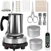 Gemos Candle Making Kit with 500W Electronic Stove, DIY Candle Making Supplies Tools Set for Beginners with Melting Pot