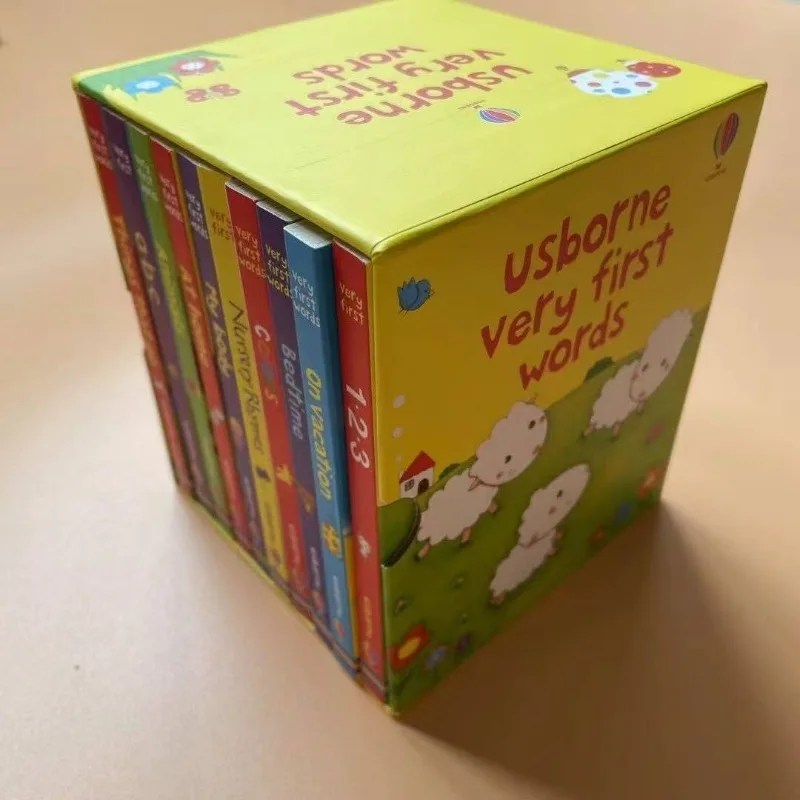 10-Bücher Usborne English Cardboard Very First Words Enlightenment Kinderbücher