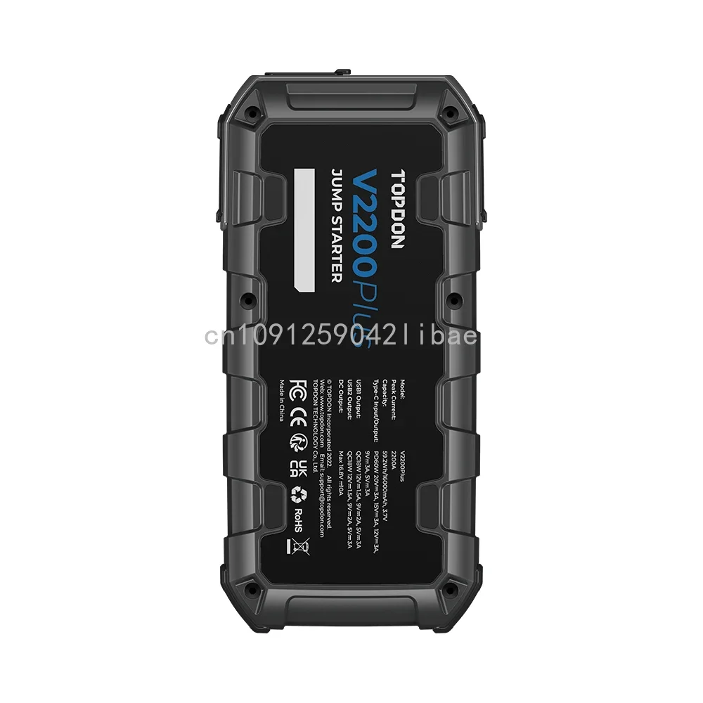Jump Pack Super Capacitor V2200Plus Car Battery Tester Powerbank Booster Jump Starter Portable Charger Starting Device