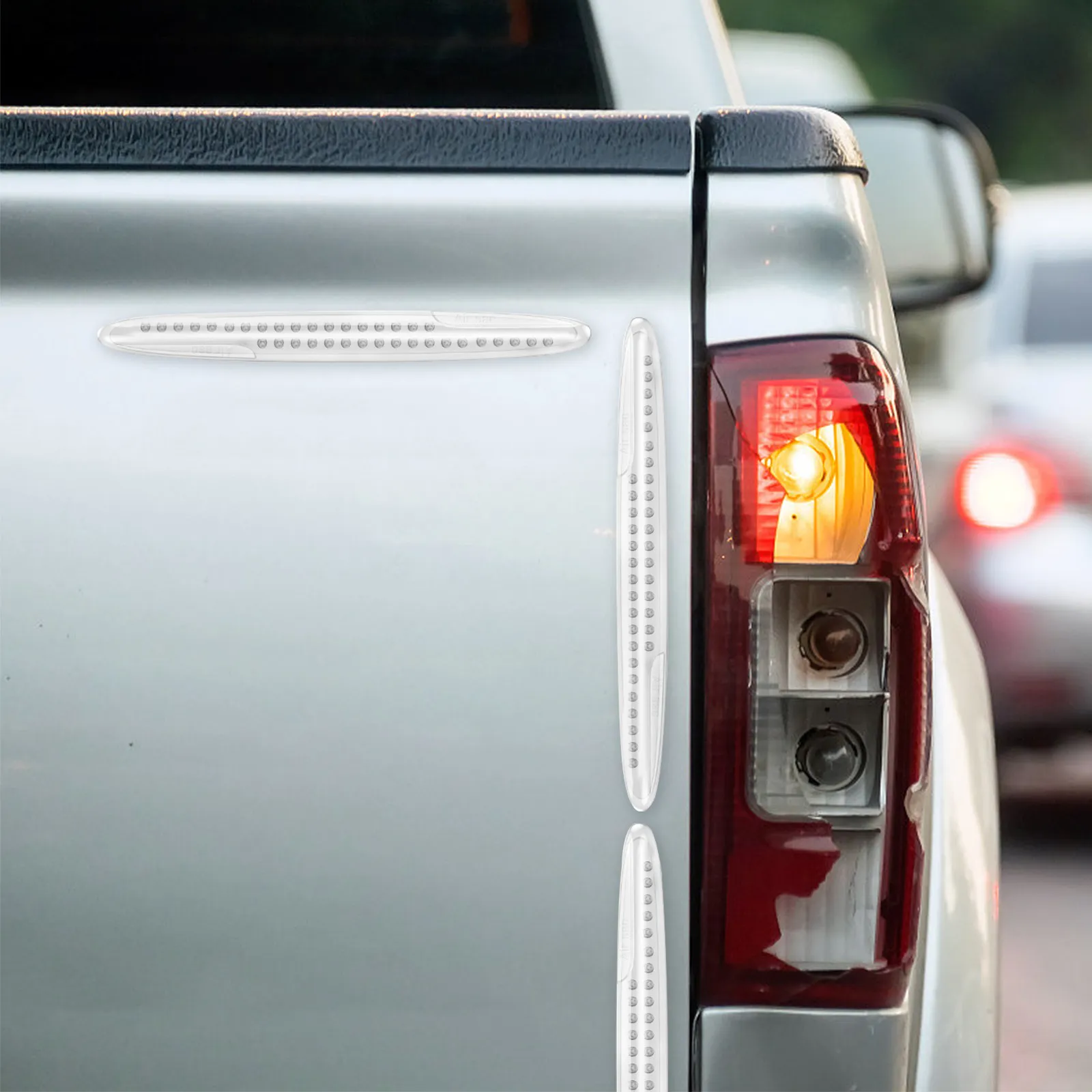 

Набор из 4 прозрачных силиконовых защитных накладок на двери автомобиля от царапин, универсальные, для безопасной установки