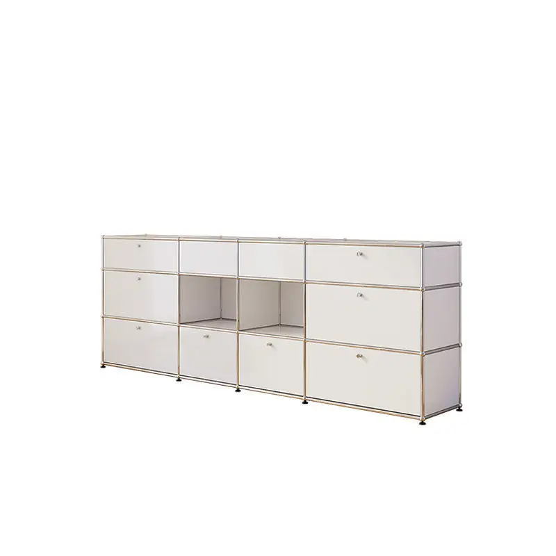 

combination, stainless steel side cabinet, living room TV cabinet, Internet celebrity simple storage ins storage cabinet