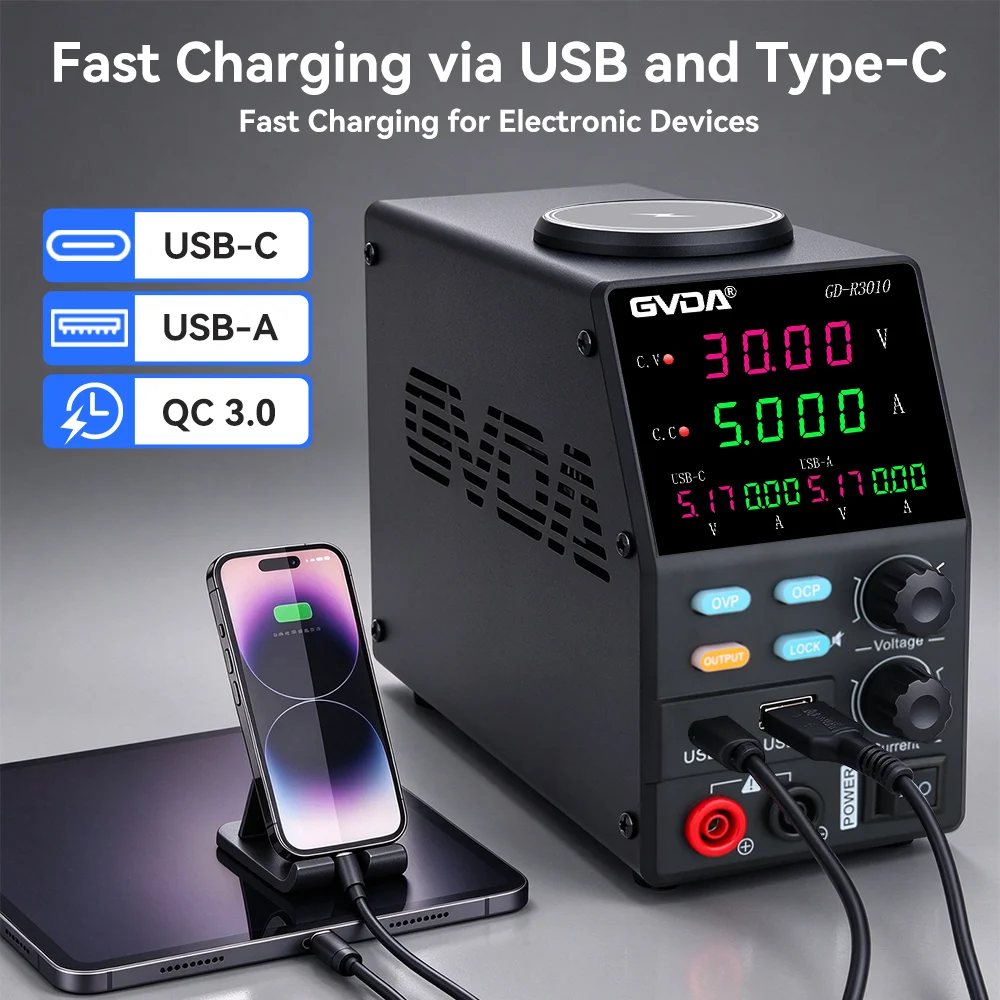 GVDA, alimentation électrique  - High Precision Dc Power Supply 30V 10A avis et prix