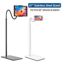 Selens Adjustable Tablet Mount Tripod Floor Stand Gooseneck Holder For 4-11\