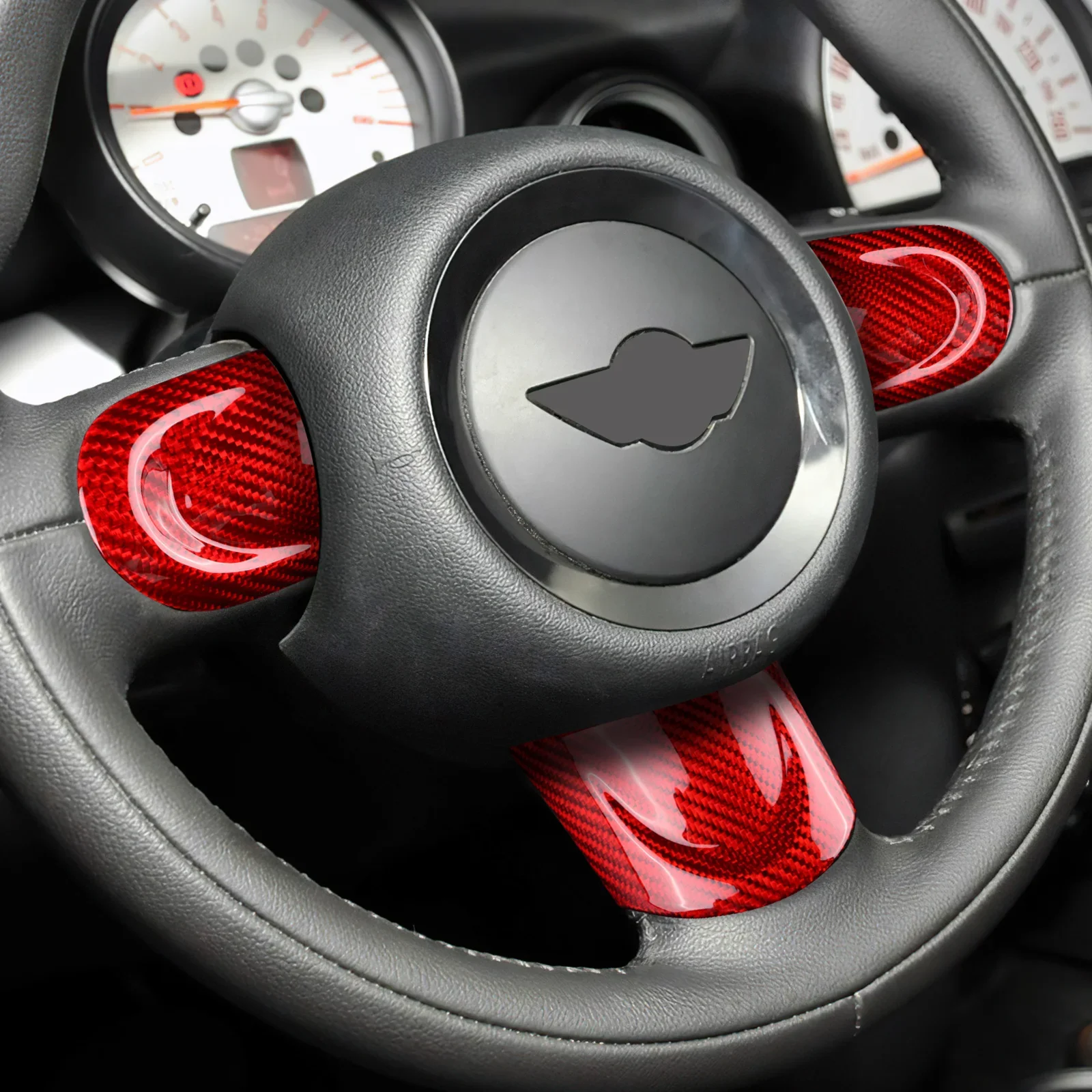 

For Mini Cooper Countryman JCW F60 Console Navigation Screen Surround Real Carbon Fiber Sticker Cover Car Interior Upgrade Kit