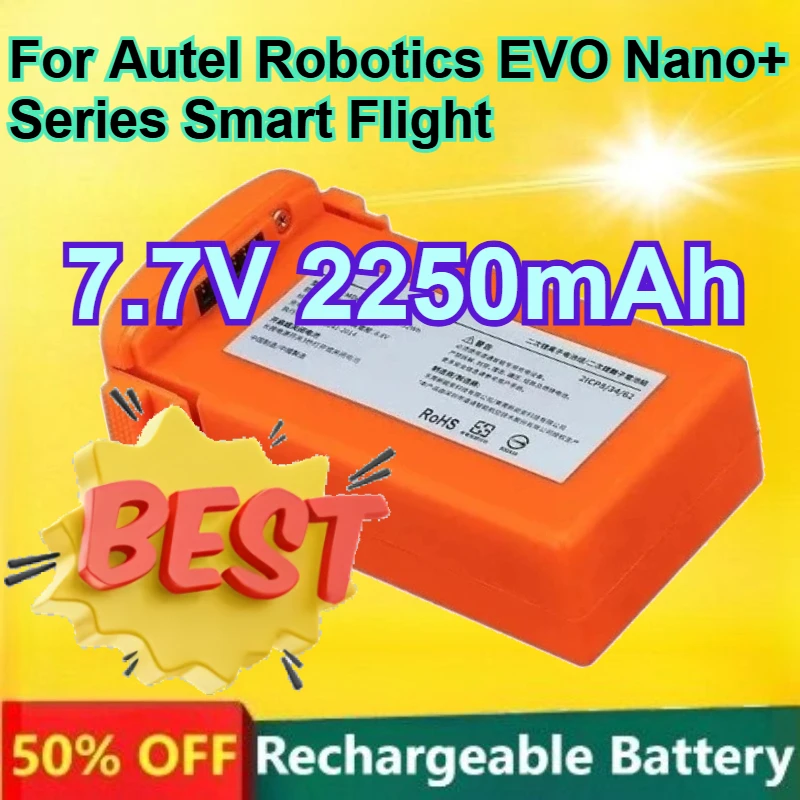 

7.7V 2250mAh Drone Rechargeable Polymer Lithium Battery for Autel Robotics EVO Nano+ Series Smart Flight Battery