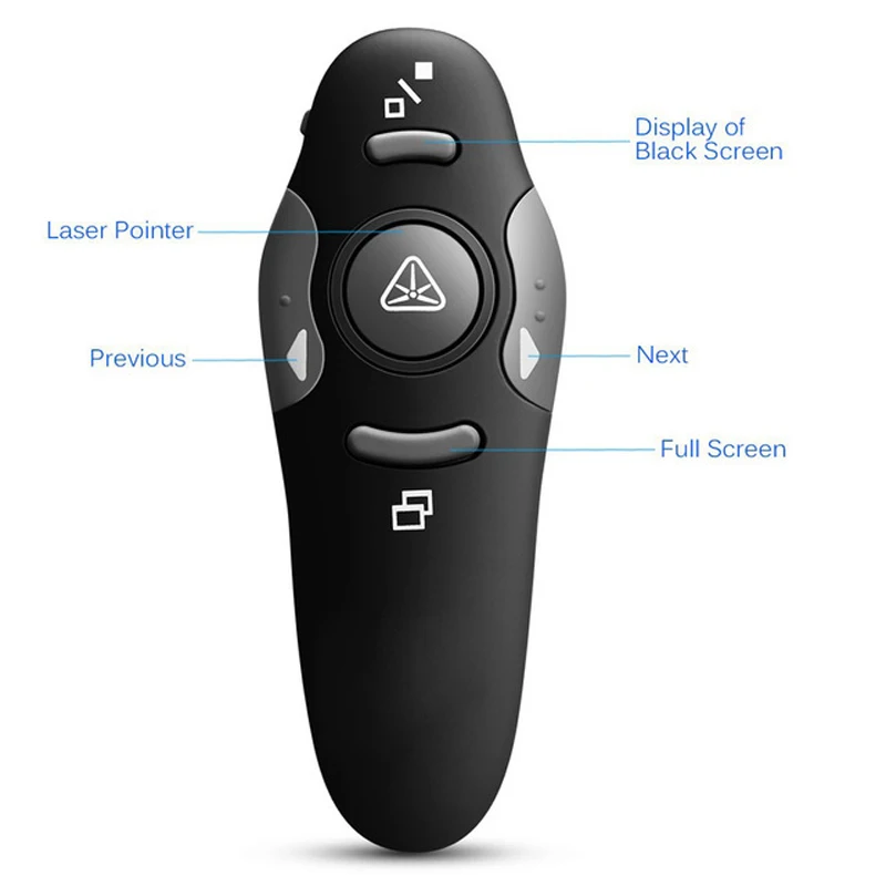 Wireless Presenter Presentation Remote Control 2.4GHz Wireless PPT Control  PPT Flip Pen Projector  PPT Slides Pointing Pens