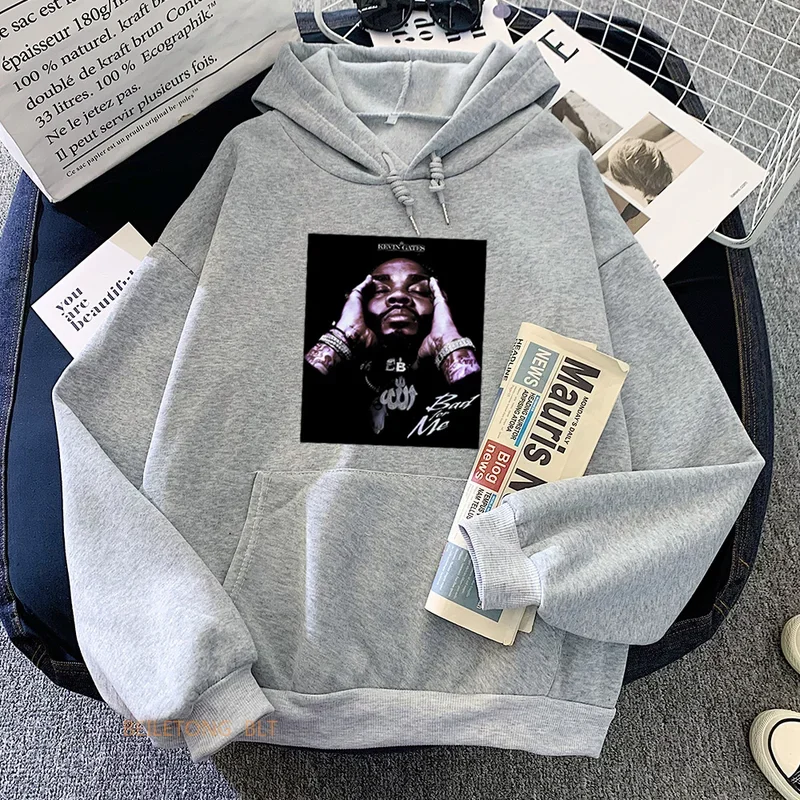 KGates KevinGates Hoodies Fleece with Pocket Sweatshirt Winter Casual Graphic Printing Clothing Man Soft Pullovers Clothing