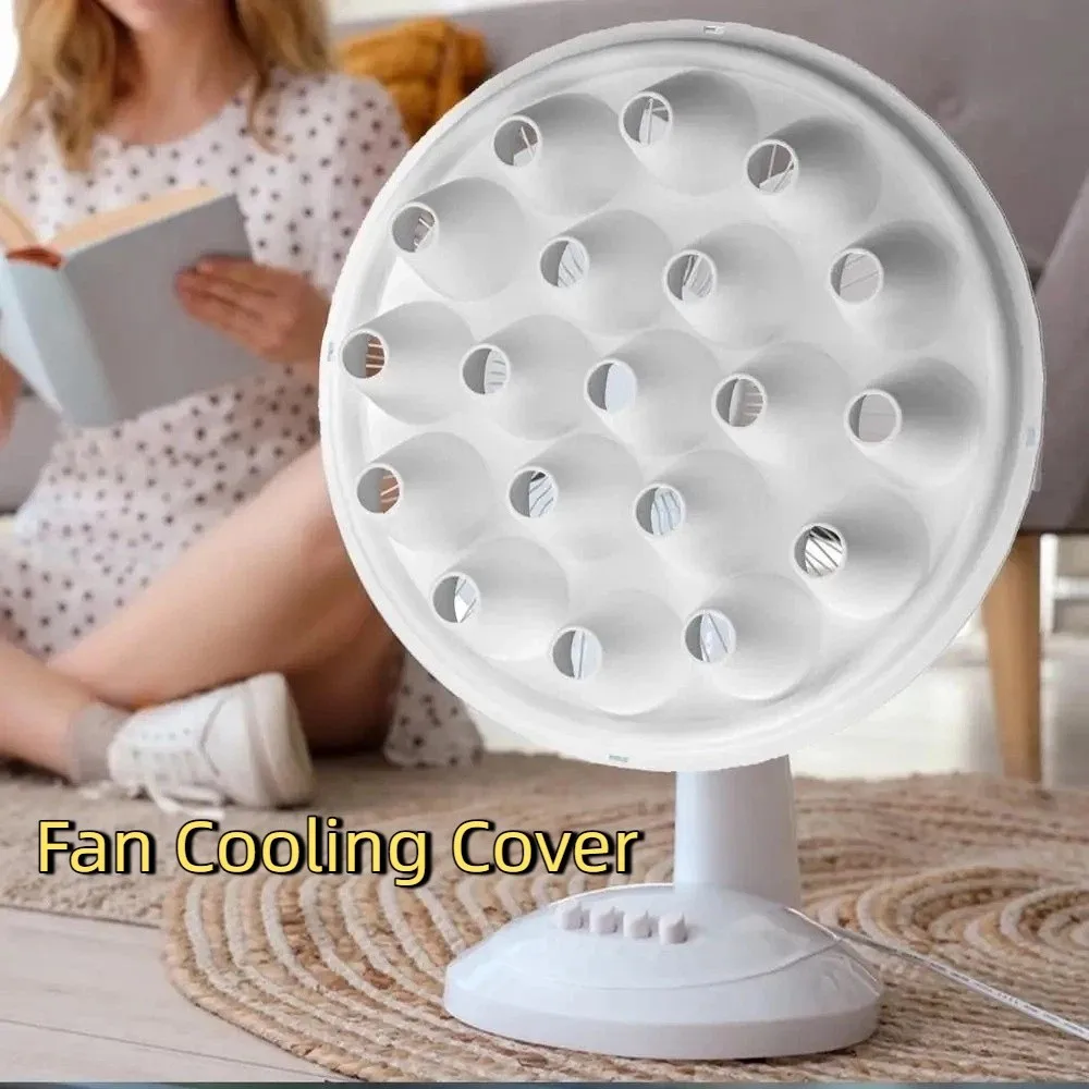 Universal Fan Cooling Cover Plastic Low Noise Electric Fan Cooling Cover Physical Cooling Efficient Fan Supercharger for Home