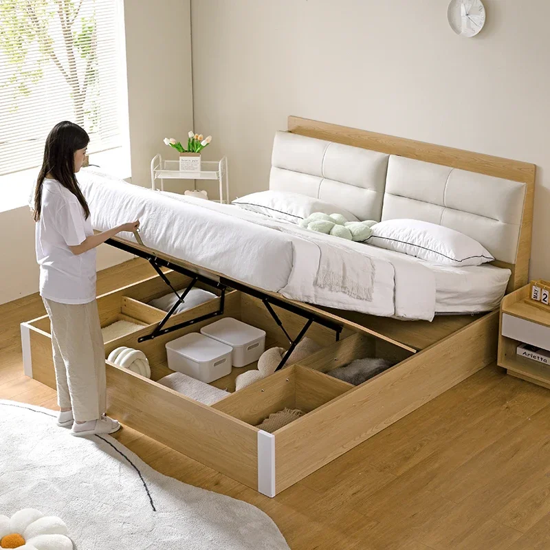 

Princess Sleeping Bed Platform Beauty Multifunctional Luxury Castle Wooden Bed Headboards King Size Beliche Hotel Furniture