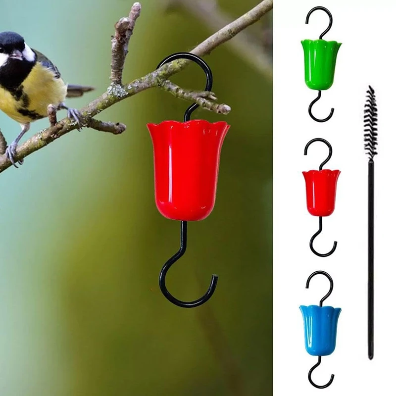 3PCS Ant Moat untuk Hummingbird pengumpan Hummingbird Ant Guard Hummingbird Feeder Ant Guard kait plastik gantung