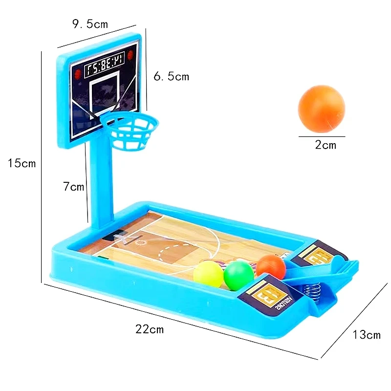 Jeu de basket-ball à doigts pour enfants, mini machine de tir, balle de bureau, jeux interactifs intérieurs et extérieurs, jouet de sport dos