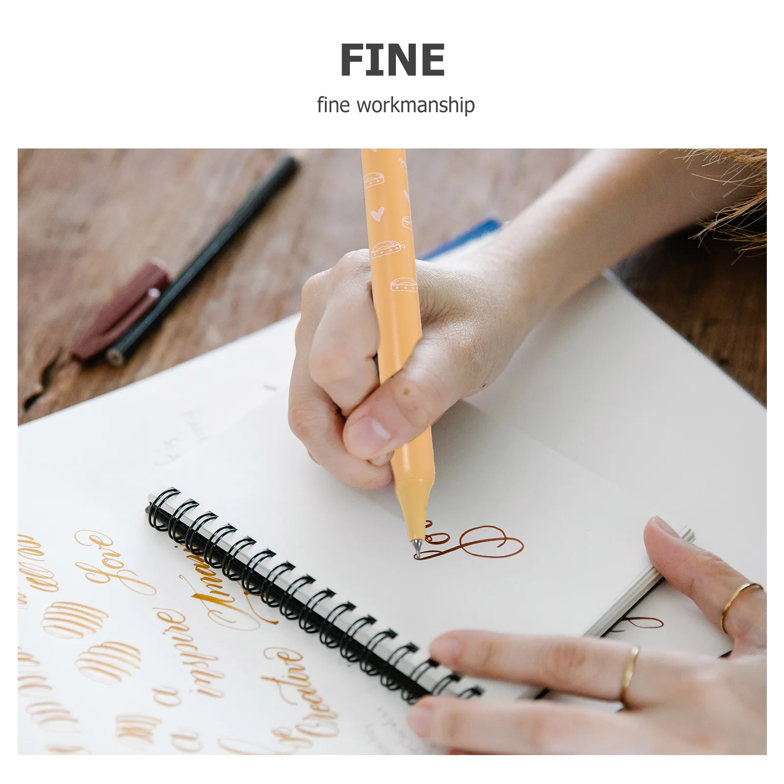 

4pcs Neutral Gel Pen Set Smooth Writing Pens Portable Office Stationery For School Work Journaling Lightweight Simple Design