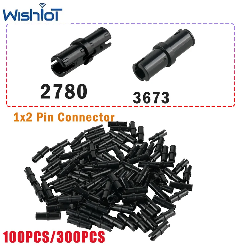 

100/300 шт. соединительных элементов 1x2 с технологией крепления, детали для конструкторов 2780/3673, сборочные штырьки, игрушки, аксессуары для MOC, мелкие кирпичики