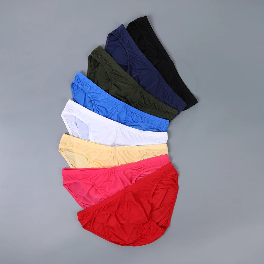 

Briefs Underwear Men Solid Panties Femboy Low-Rise Hot Hot Lingerie Pouch Underwear Erotic Breathable Underpants Men's Panties